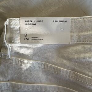 NWT American Eagle Super Hi-Rise White Jegging